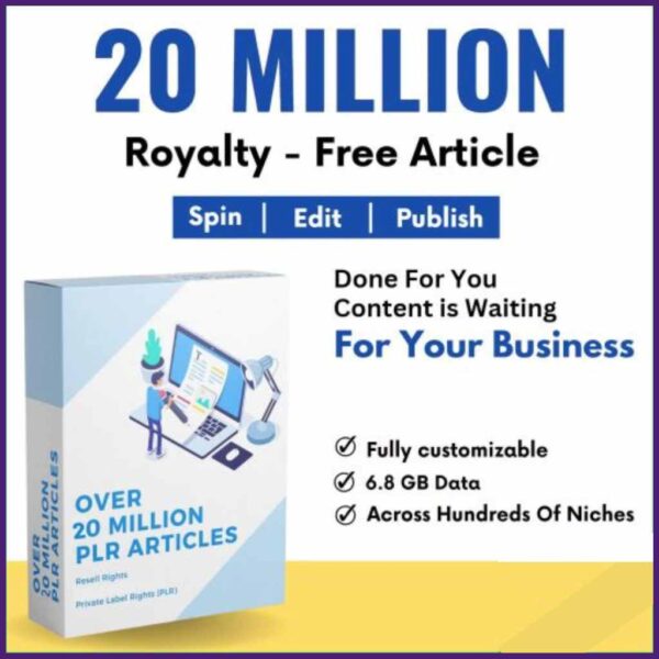 20 million royalty free articles